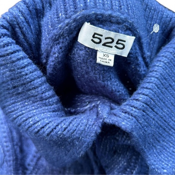 525 America Blue Alicia Revolve Cable Knit Polo Pullover - Picture 6 of 6